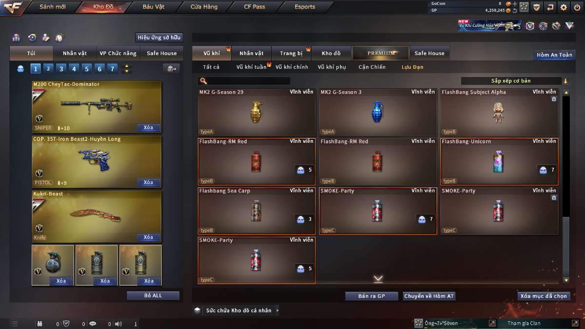 shop acc cf uy tin gia re